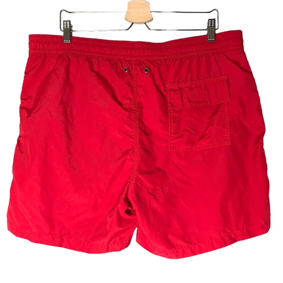 Polo Ralph Lauren Swim Trunks Red Elastic Waist Mesh Lined Men's Large - Picture 7 of 11
